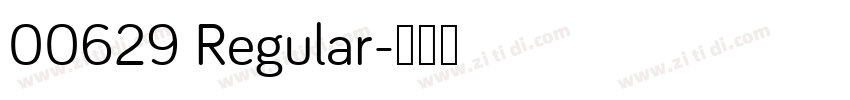 00629 Regular字体转换